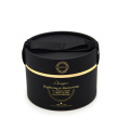 Luxury Matt Gold Foil Logo Round Paper Box